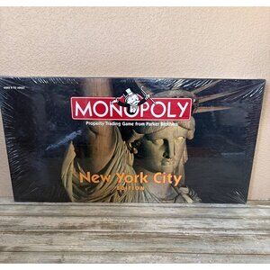 1998 Monopoly New York City Edition Board Game Statue of Liberty Box NEW Sealed